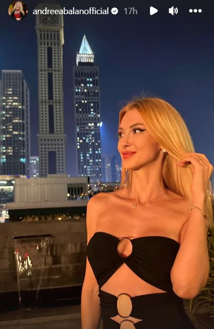 Andreea Bălan, în Dubai / Sursă foto: Instastory