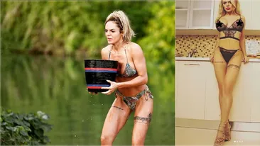 Simona Hapciuc, fotografie incitantă în cada plină cu apă. Ce au observat fanii că are în zona sânilor