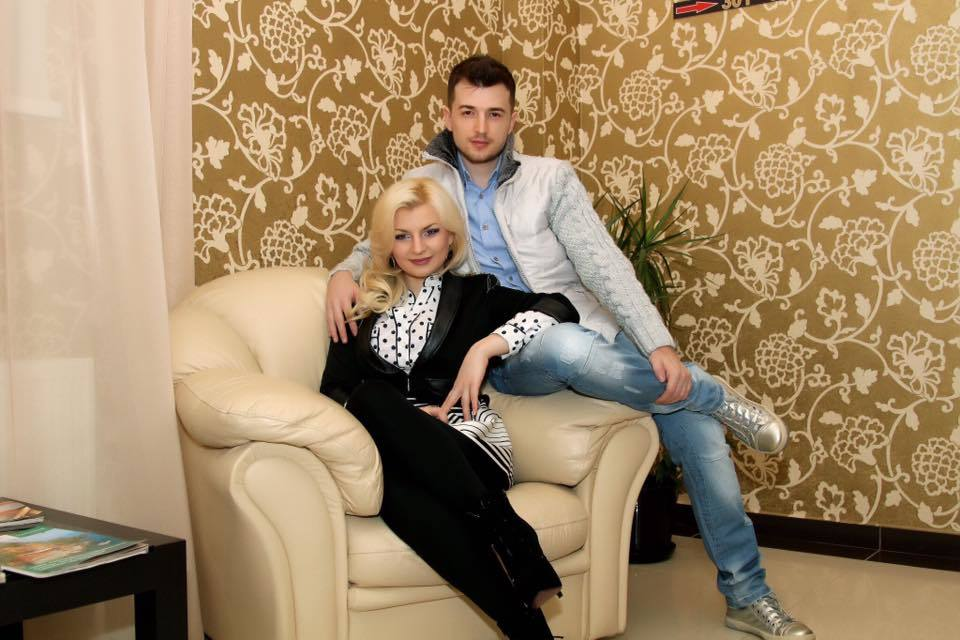 Radu Sîrbu, împreună cu soţia lui, Ana
