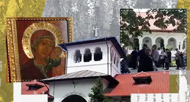 Sute de oameni „au luat cu asalt” icoana făcătoare de minuni de la Mănăstirea Ghighiu