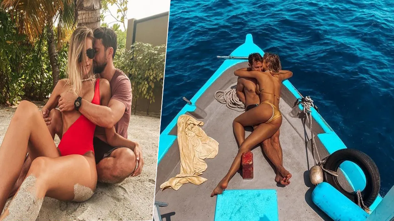 Gabriela Prisăcariu și Dani Oțil au dat frâu liber pasiunii în timp ce se aflau într-o piscină. Ipostaza incitantă în care au fost fotografiați cei doi logodnici
