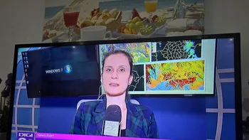 Detaliul ilar observat pe monitorul ANM, în timpul buletinului meteorologic de la Digi 24