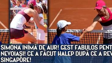 Simona inima de aur! Gest fabulos pentru copiii nevoiasi! Ce a facut Halep dupa ce a revenit de la Singapore