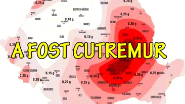Cutremur puternic în România, în urmă cu puțin timp. L-ați simțit?