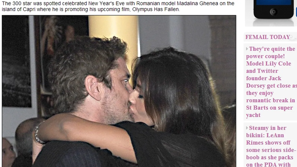 Mădălina Ghenea e gata să se mărite! Gerard Butler vrea să o ceară de nevastă la mama lui, în Scoţia!