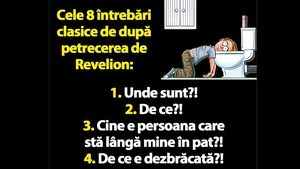 BANC | Cele 8 întrebări clasice de după petrecerea de Revelion