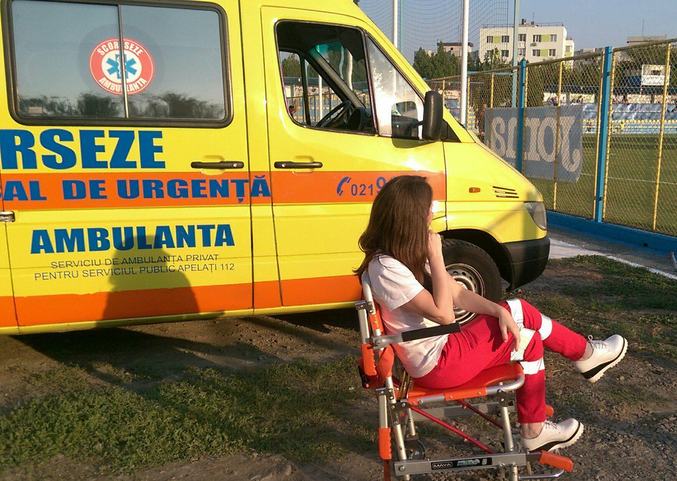 Mariana, ”de gardă” în timpul unui meci
