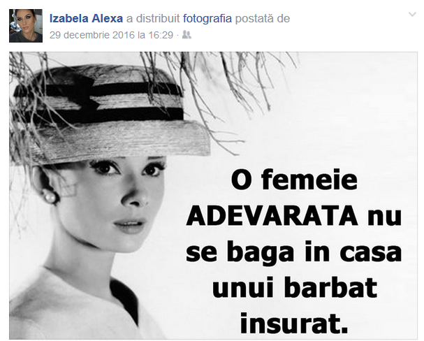 EXCLUSIV! Culisele divorţului: actele s-au semnat în noiembrie, apoi… Fosta soţie a lui Dan Alexa a şters-o de pe Fb 
pe Anamaria Prodan. Avem mesajele pe care i le-a ”trimis”!