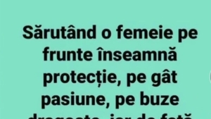 BANCUL ZILEI | Cele 4 tipuri în care poți săruta o femeie