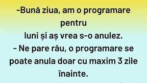 BANCUL ZILEI | Cum se anulează o programare în 2025