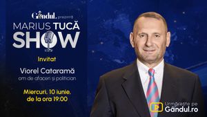 Marius Tucă Show începe miercuri, 10 iunie, de la ora 19.00, live pe Gândul. Invitat: Viorel Cataramă