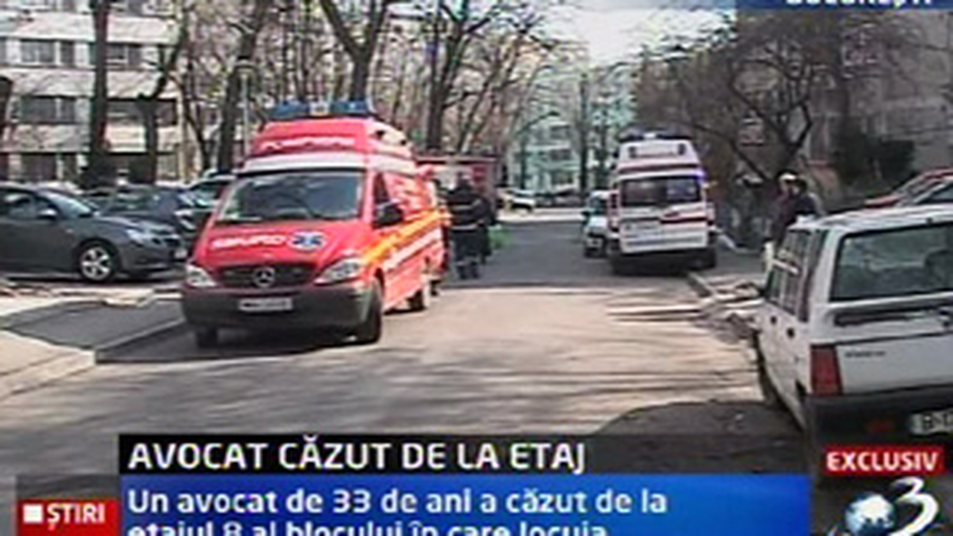 VIDEO Un avocat a murit dupa ce a cazut de la etajul 8 al blocului in care locuia! Politistii au demarat o ancheta in acest caz