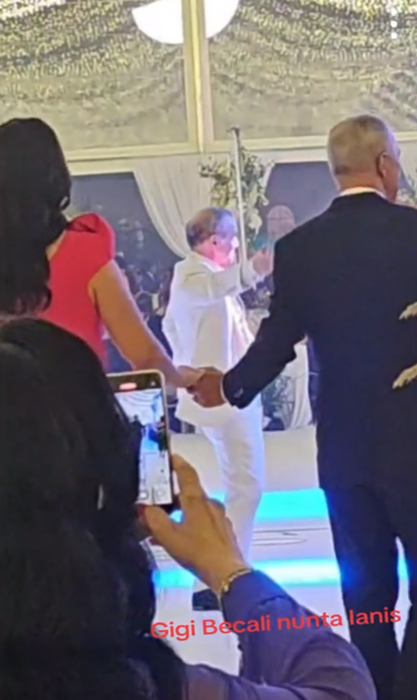 Gigi Becali a făcut show la nunta lui Ianis Hagi/ Sursa foto: TikTok