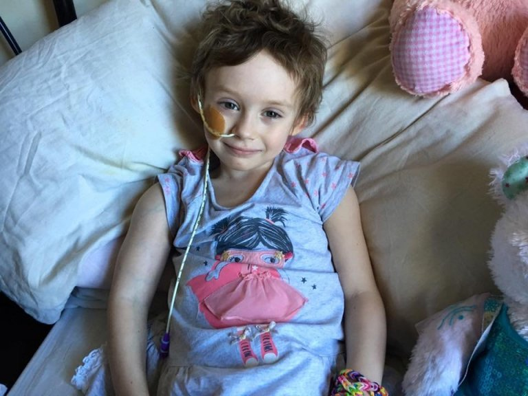 Jessica Whelan, fetiţa de 4 ani bolnavă de cancer