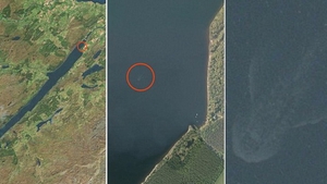 Monstrul din Loch Ness a fost fotografiat DIN SATELIT! Este urias si are forma unui peste de dimensiuni astronomice!