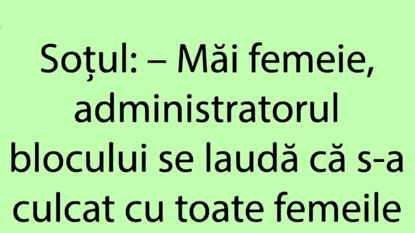 BANC | "Administratorul se laudă că s-a culcat cu toate femeile din bloc"