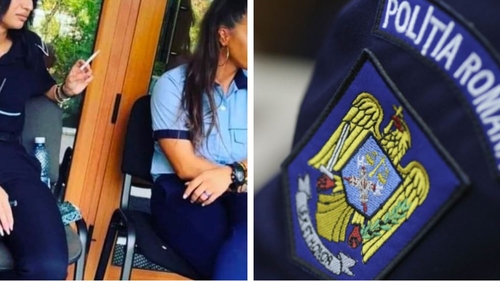 Două poliţiste, "prinse" la cafea şi ţigări. Imaginea virală a dus la o anchetă de amploare în Poliția Capitalei