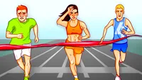 Test de inteligență | Care dintre cei 3 atleți trișează?