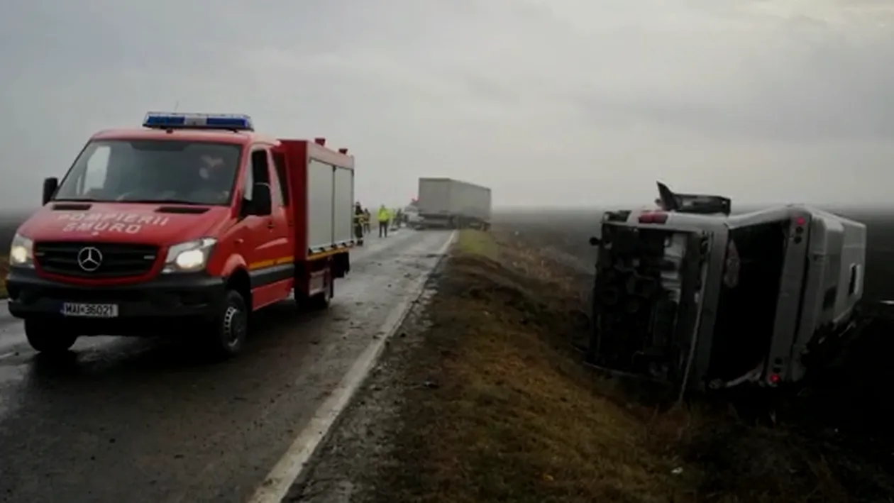 Grav accident de circulație în Brăila. Două persoane au murit pe loc