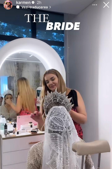 Primele imagini cu fiica lui Adrian Minune mireasă /Foto: Instagram
