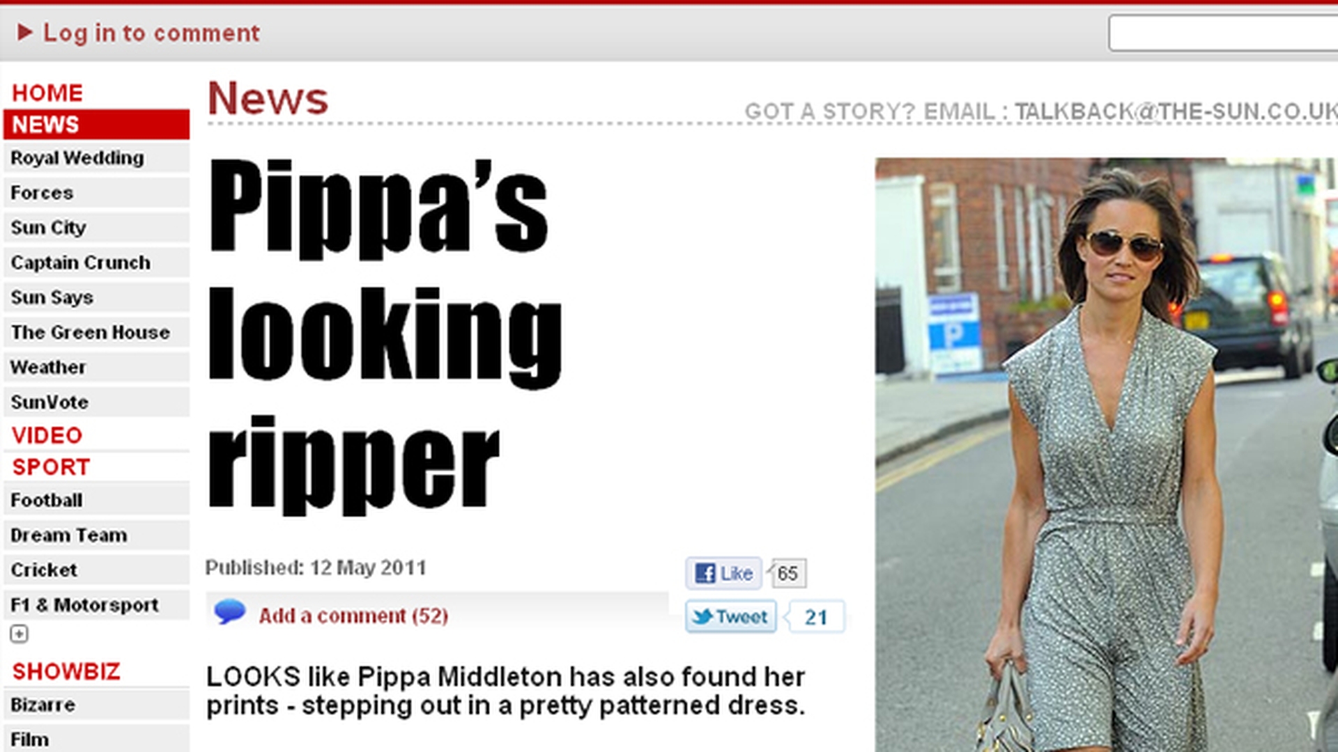 Pippa Middleton are un fund de 200.000 de likeuri pe Facebook! Iti place?