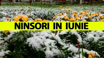 Ninsori în iunie în Romania! -12 grade: cea mai friguroasă lună de vară din istoria țării noastre