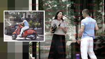 Vladimir Drăghia și soția Alice s-au certat în buricul Capitalei! Și-a luat scuterul și a plecat! Nici nu s-a uitat la ea!