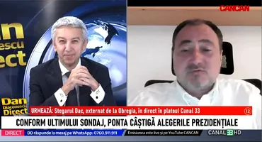 Mirel Palada, dezvăluiri despre alegerile prezidențiale în emisiunea lui Dan Diaconescu: ”În momentul de față, pe primul loc este Simion”