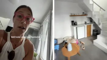 Ce a găsit o turistă în camera de hotel din Santorini. A plătit doar 40 de euro pentru o noapte de cazare