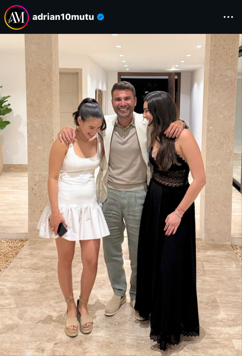 Adi Mutu, reuniune de familie cu fosta și actuala soție. „Briliantul” a strălucit între cele două