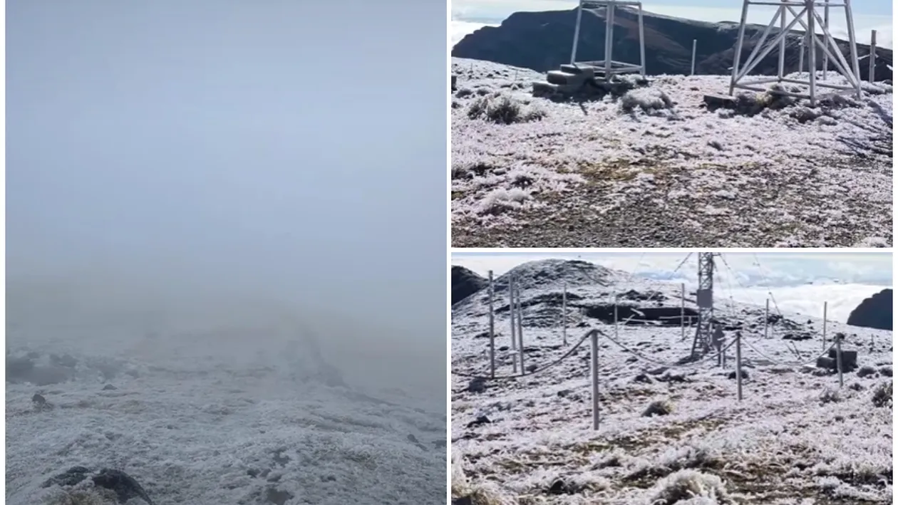 A nins în România! Unde s-a depus primul strat de zăpadă: „Ce frig, ce ninsoare și ce viscol”