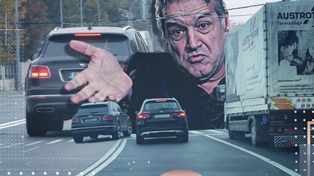 Gigi Becali, “Regele șoselelor“ Grăbit spre casă, multimilionarul a depășit o mașină care aștepta la “STOP” și a trecut pe roșu