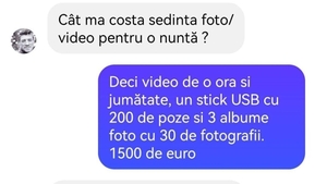 BANC | Cât costă o ședință foto/video pentru nuntă, de fapt