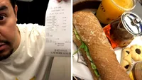 Nici lui nu i-a venit să creadă! Câți lei a dat un turist american pe un sandwich în Baia Mare