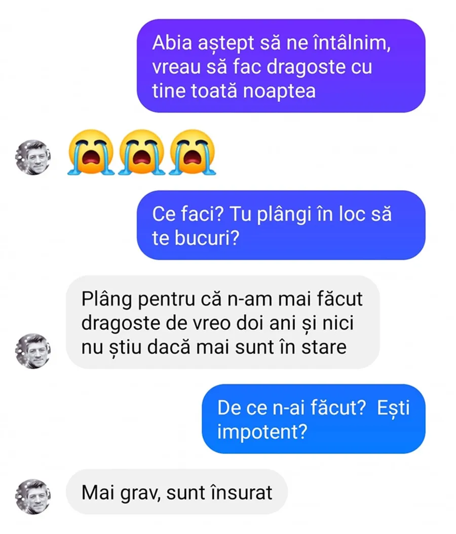BANC | "Vreau să fac dragoste cu tine toată noaptea"