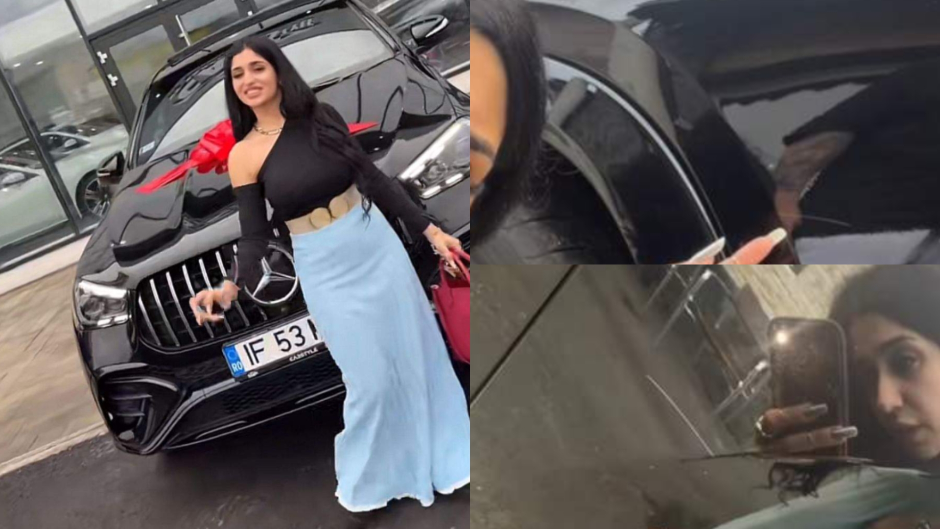 Melek și-a găsit mașina zgâriată în parcare. Văduva lui Dani Vicol vrea să meargă la Poliție: ”Aflu cine a făcut asta”
