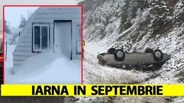 A venit iarna în septembrie! Strat gigantic de zăpadă de un metru și 22 cm