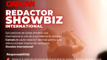 Gândul Media Network caută redactori pentru CANCAN, secțiunea Showbiz International