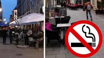 Fumătorii au crezut că nu văd bine! La ce truc au apelat patronii cluburilor din Centrul Vechi în acest weekend! Chiar dacă afară era frig, clienţii...