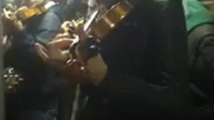 Le-au dat naibii de manele! Baietii astia "de la Barbulesti" canta in metrou la Londra muzica simfonica - Vezi cum reactioneaza!