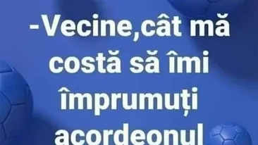 Bancul de weekend | Vecine, cât mă costă să-mi împrumuți acordeonul într-o seară?