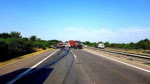 Accident cumplit pe A1. Doi oameni au murit pe loc