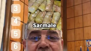 Marcel Ciolacu, filtru cu mâncare tradițională, pe TikTok. Papanași, cea mai mare BOMBĂ calorică. Ce fel de mici preferă premierul