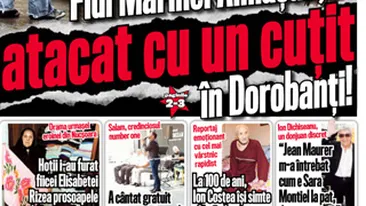 A aparut noul CANCAN de WEEKEND! Afla cum fiul Marinei Almasan a fost atacat cu un cutit in Dorobanti!