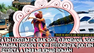 Un celebru milionar are un secret…. “murdar”! A fost pozat pe iaht, machiat, purtand costumul de baie roz al sotiei!