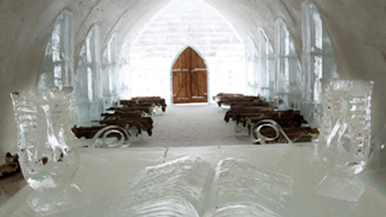 Poti sa-ti faci sarbatorile intr-un hotel de gheata