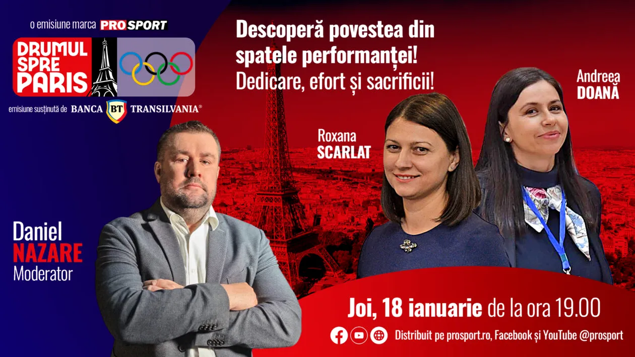 Fostele scrimere Roxana Scarlat și Andreea Doană, invitatele emisiunii ,,Drumul spre Paris’’ de joi, 18 ianuarie, de la ora 19:00