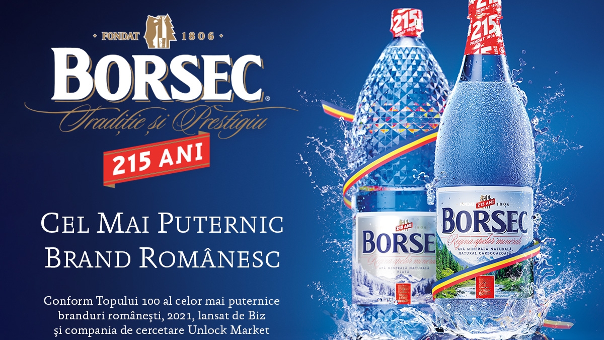 Borsec, cel mai puternic brand romanesc
