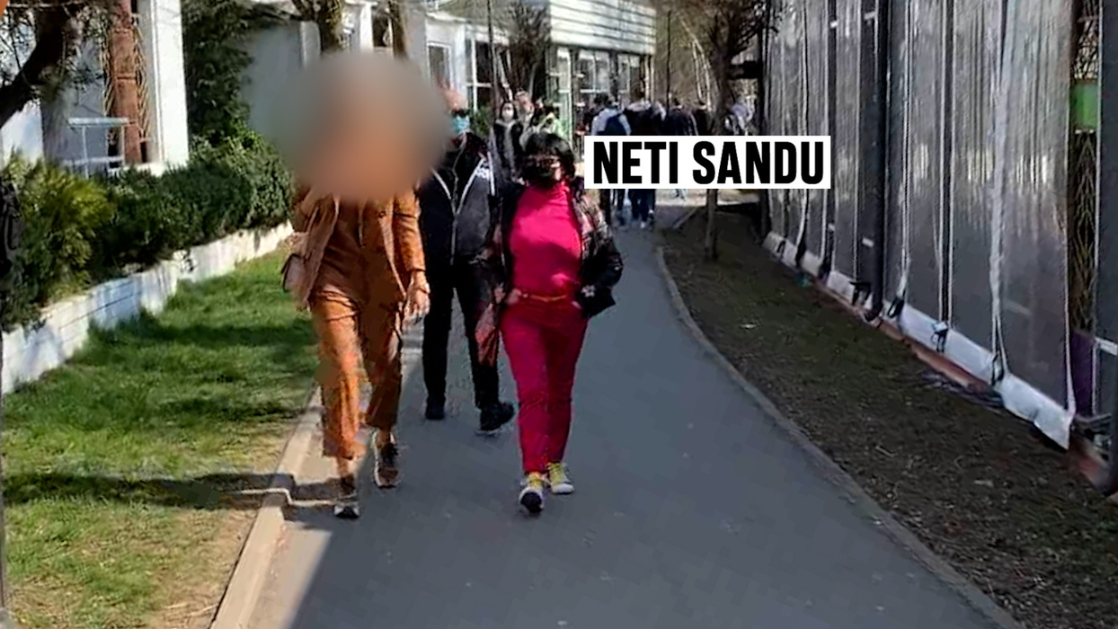 Neti Sandu, "undercover", la o plimbare în parc