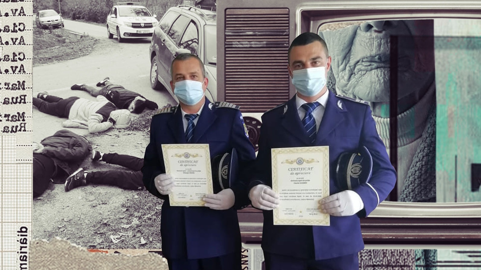 Au jefuit o bătrână prin metoda “Televizorul”, dar au dat de polițiștii Ionuț și Gică. Povestea hoților din Mehedinți prinși după o urmărire cu împușcături. FOTO